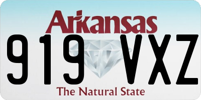 AR license plate 919VXZ