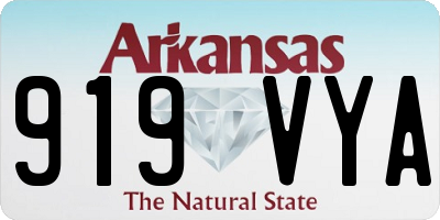 AR license plate 919VYA