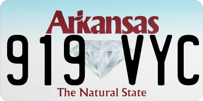 AR license plate 919VYC