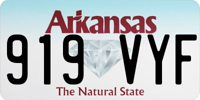 AR license plate 919VYF