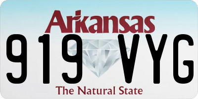 AR license plate 919VYG