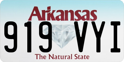AR license plate 919VYI