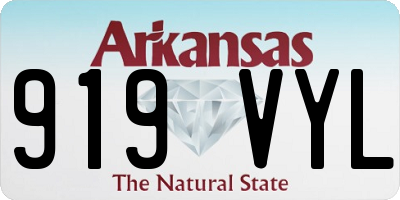 AR license plate 919VYL