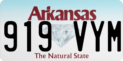AR license plate 919VYM