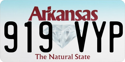 AR license plate 919VYP