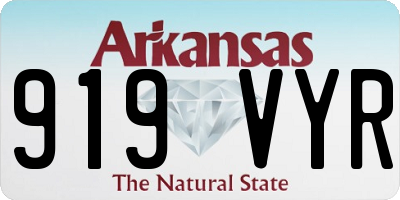 AR license plate 919VYR