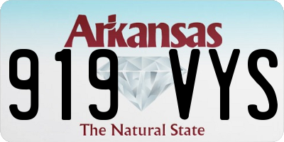 AR license plate 919VYS