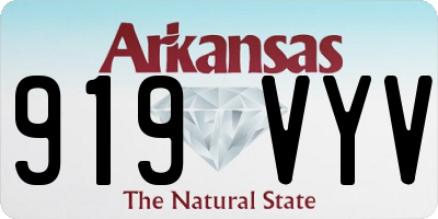 AR license plate 919VYV