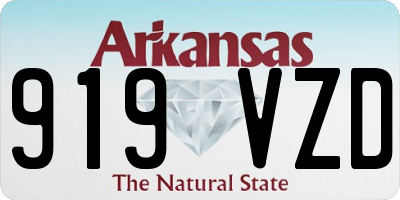 AR license plate 919VZD