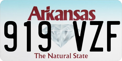 AR license plate 919VZF