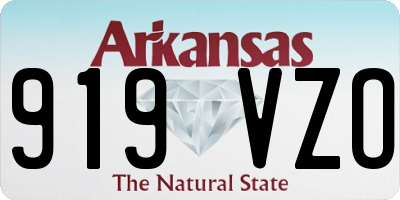 AR license plate 919VZO