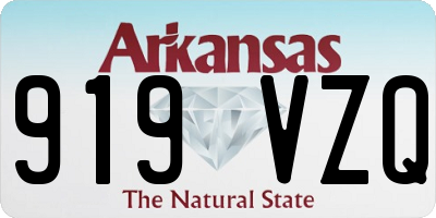 AR license plate 919VZQ