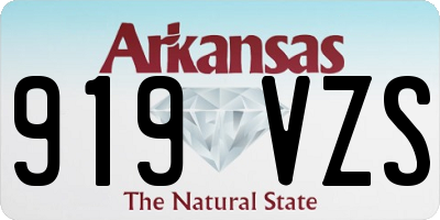 AR license plate 919VZS