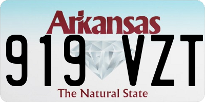 AR license plate 919VZT