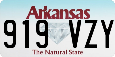 AR license plate 919VZY