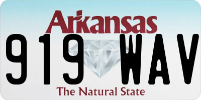 AR license plate 919WAV