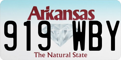 AR license plate 919WBY