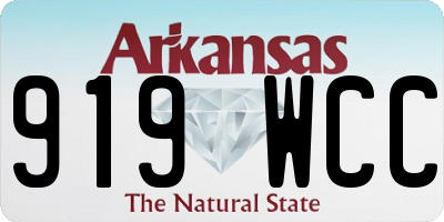 AR license plate 919WCC