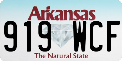 AR license plate 919WCF