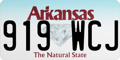 AR license plate 919WCJ
