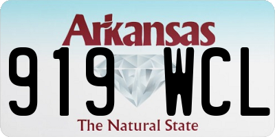 AR license plate 919WCL