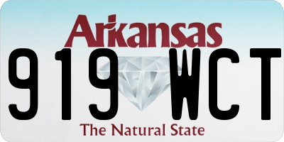 AR license plate 919WCT