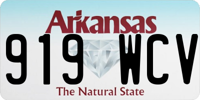 AR license plate 919WCV
