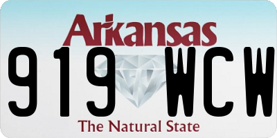 AR license plate 919WCW