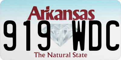 AR license plate 919WDC