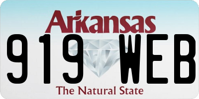 AR license plate 919WEB