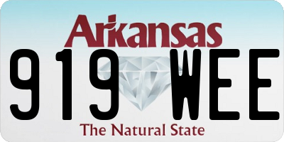 AR license plate 919WEE