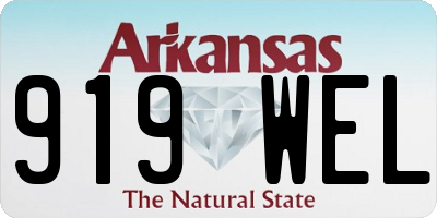 AR license plate 919WEL