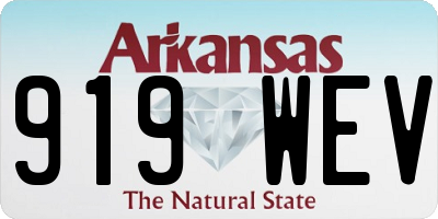AR license plate 919WEV
