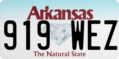 AR license plate 919WEZ