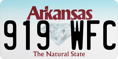 AR license plate 919WFC