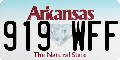 AR license plate 919WFF