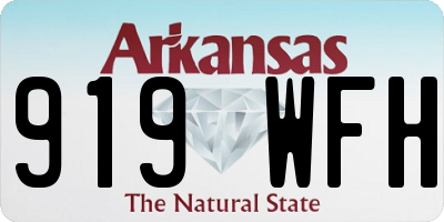 AR license plate 919WFH
