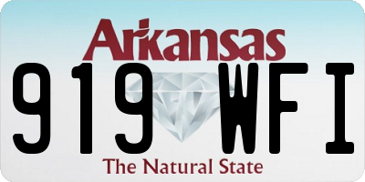 AR license plate 919WFI