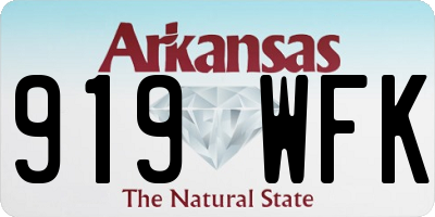 AR license plate 919WFK