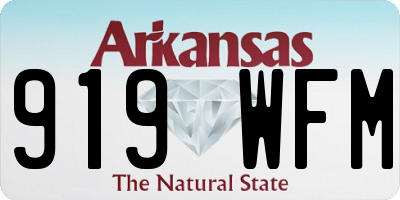 AR license plate 919WFM