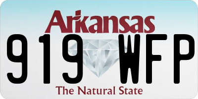 AR license plate 919WFP