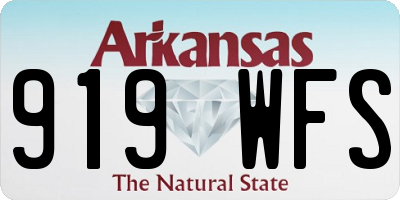 AR license plate 919WFS