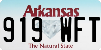 AR license plate 919WFT
