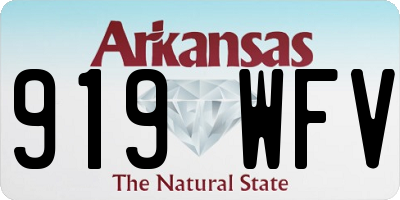 AR license plate 919WFV