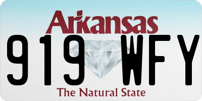 AR license plate 919WFY