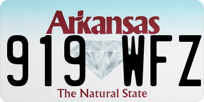 AR license plate 919WFZ
