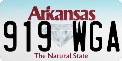 AR license plate 919WGA