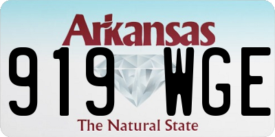 AR license plate 919WGE