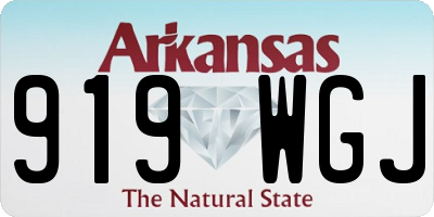 AR license plate 919WGJ