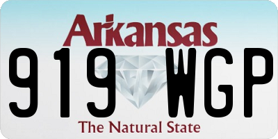 AR license plate 919WGP